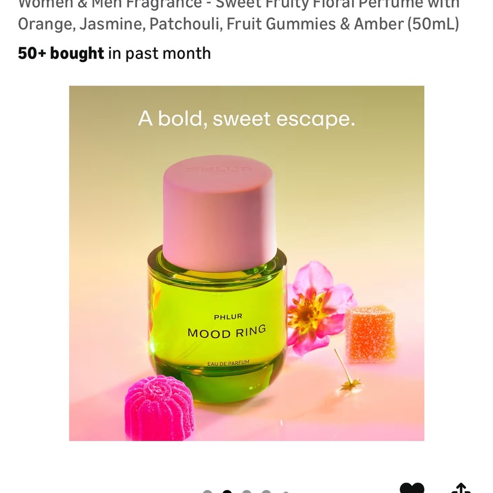 Phlur Mood Ring Eau de Parfum 1.7 FL OZ brand new sealed box! Lowest price - Picture 2 of 7